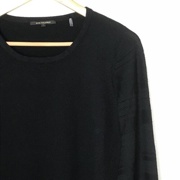Kobi Halperin Sz S Black Merino Wool Sweater - Picture 1 of 5